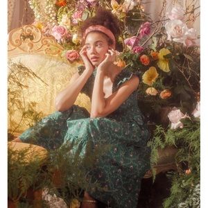 Hill House Home Limiter Edition Trellis Green Nap Dress